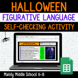 HALLOWEEN FIGURATIVE LANGUAGE Google Sheets Mystery Picture