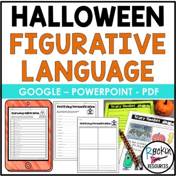 Preview of HALLOWEEN FIGURATIVE LANGUAGE - HALLOWEEN WRITING