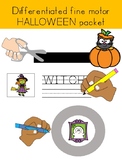 Occupational therapy HALLOWEEN FINE MOTOR PACK: differenti