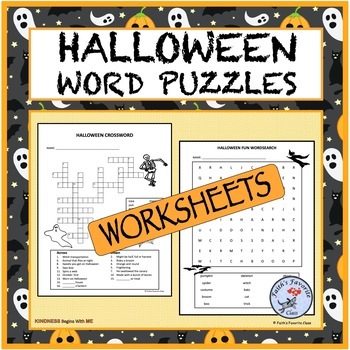 HALLOWEEN FUN - Word Puzzles, Follow the Directions by Faith's Favorite ...