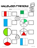 HALLOWEEN Fractions! - Unit and Non-Unit Fractions Worksheet Pack
