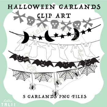 Preview of HALLOWEEN GARLANDS CLIP ART