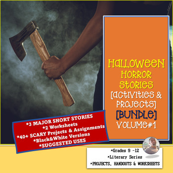 Preview of HALLOWEEN HORROR STORIES [ACTIVITIES and PROJECTS] [BUNDLE] [VOLUME #1]