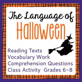 Preview of HALLOWEEN History Informational Texts, Activities PRINT and EASEL