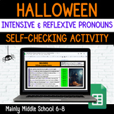 HALLOWEEN INTENSIVE & REFLEXIVE PRONOUNS Google Sheets Mys