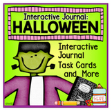 HALLOWEEN Comprehension,  task cards, interactive journal 