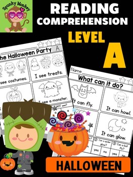 Preview of HALLOWEEN - Level A Reading Comprehension Passages & Questions