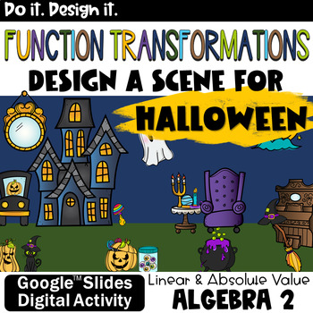 Preview of HALLOWEEN Linear and Absolute Value Function Transformations Activity for Google
