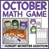 October Math Game Halloween Center Addition To 12 For Kind