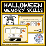 Halloween - Sequential Memory - Visual Scanning - Boom Cards
