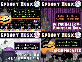 Preview of HALLOWEEN MUSIC LISTENING BUNDLE