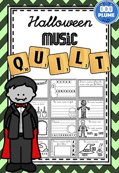 Preview of HALLOWEEN MUSIC - LISTENING QUILT