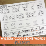 HALLOWEEN MYSTERY CODE SIGHT WORDS