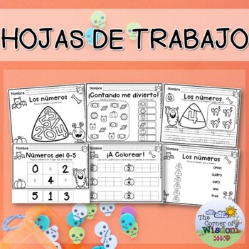 HALLOWEEN!!! Números del 0-5 | Numbers from 0-5 in Spanish | TpT