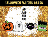 HALLOWEEN PATTERN CARDS WITH COMPLETION PIECES