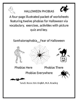 Preview of HALLOWEEN PHOBIAS