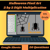 HALLOWEEN PIXEL ART - Multiplication 2 Digit by 2 Digit 4.NBT.5