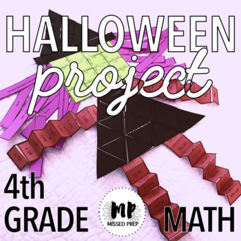 Preview of HALLOWEEN PROJECT - FOURTH GRADE MATH