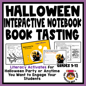 Preview of HALLOWEEN Interactive Notebook Book Tasting Activity: Comprehension - Standards