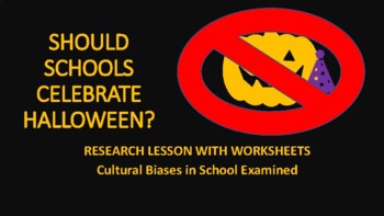 Preview of HALLOWEEN RESEARCH PAPER: SHOULD SCHOOLS CELEBRATE HALLOWEEN?