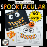 HALLOWEEN SPEECH THERAPY ARTICULATION NO PREP worksheets