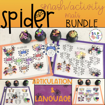 Preview of HALLOWEEN SPIDER BUNDLE, ARTICULATION & LANGUAGE (SPEECH & LANGUAGE THERAPY)