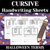 HALLOWEEN TERMS | Cursive Handwriting Practice | Calligrap