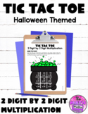 HALLOWEEN THEMED | Tic Tac Toe Centers 2 Digit by 2 Digit 