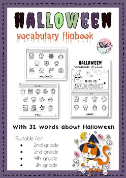 Preview of HALLOWEEN VOCABULARY FLIPBOOK