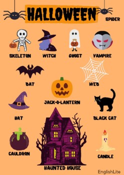 Preview of HALLOWEEN VOCABULARY FOR KIDS