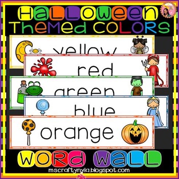 Preview of Colors - Halloween Theme