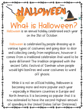 Preview of HALLOWEEN WORKSHEETS