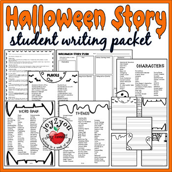 Preview of HALLOWEEN WRITING PACKET: Complete unit with tools for student success