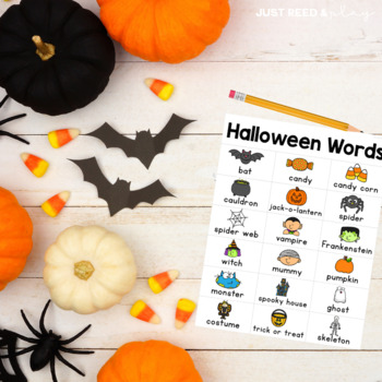 Preview of HALLOWEEN Word List for Writing Center