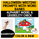 HALLOWEEN Writing prompts with pictures, occupational ther