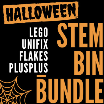 Preview of HALLOWEEN theme STEM Challenge Cards BUNDLE