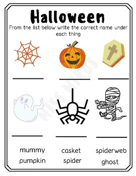 Preview of HALLOWEEN - vocabulary english cards