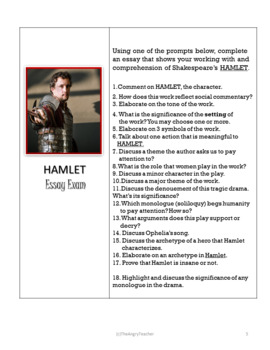 hamlet essay topics grade 12