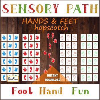 Sensory Path Mind Break Hop Feet Game