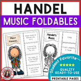 HANDEL Music Listening Foldables and Biography Research Ac