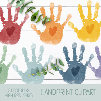 handprint heart clipart