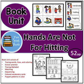 Preview of HANDS ARE NOT FOR HITTING BOOK UNIT