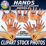 HANDS - Counting Fingers - Clipart Stock Photo - BUNDLE