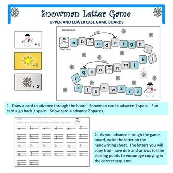 HANDWRITING Games Winter Themed by The Fine Motor Store | TPT