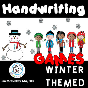 Preview of #FMSSALE HANDWRITING Games Winter Themed