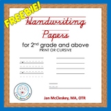 HANDWRITING PAPER: Free Adapted Handwriting and Classroom 