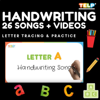 Preview of ABC Handwriting Song Videos - A - Z