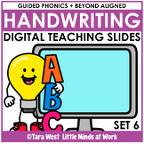 HANDWRITING Teaching Slides: SET 6 VOWEL VARIANTS SENTENCES