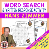 HANS ZIMMER Music Word Search and Biography Research Activ