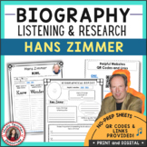 HANS ZIMMER Research and Listening Activities for Middle S